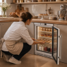 Mini hladnjak s prozirnim vratima 170 L 0/+8 °C - Dynasteel