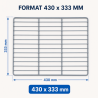 Rešetka za rashladni stol 430 x 333 mm