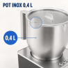 Mousseur à Lait 0,4 L 650 W Inox – Dynasteel
