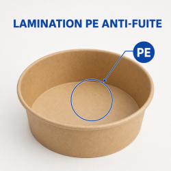 Bol za salatu Kraft 500 ml Ø 150 mm — Paket od 300