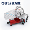 Gravitacijska rezačica za šunku Ø 220 mm 120 W crvena