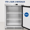 Negativni hladnjak od nehrđajućeg čelika 170 L -18°C ispod pulta