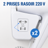 Sušilo za kosu za zid 1100 W Bijelo — Hotel & Spa