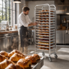 Échelle Gastronorme GN 1/1 15 Niveaux Inox Roulettes
