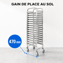 Stainless Steel Pastry Rack 16 Levels 600x400 | Dynasteel