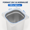Bac Gastro GN 1/6 Inox Dubina 200 mm - 3,4 L