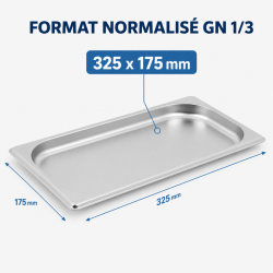 Bac Gastro GN 1/3 Inox 20 mm - Kompatibilno s perilicom posuđa