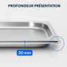 Bac Gastro GN 1/3 Inox 20 mm - Kompatibilno s perilicom posuđa