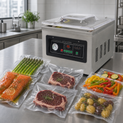 Stroj za vakuumiranje s komorom 900 W - Zavarivanje 400 mm Inox