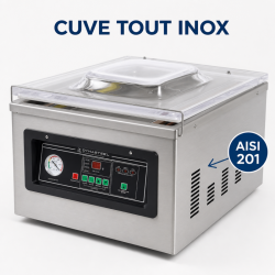Stroj za vakuumiranje s komorom 900 W - Zavarivanje 400 mm Inox