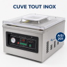 Stroj za vakuumiranje s komorom 900 W - Zavarivanje 400 mm Inox
