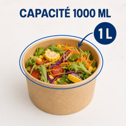 Bol za salatu Kraft 1000 ml Ø 150 mm - Paket od 300