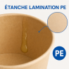 Bol za salatu Kraft 1000 ml Ø 150 mm - Paket od 300