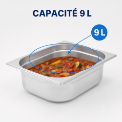 Bac Gastro GN 2/3 Inox 9 L - Dubina 100 mm
