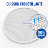 Perforirana ploča za pizzu Ø 350 mm aluminij — Pro