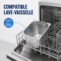 Bac Gastro GN 1/2 Inox Dubina 200 mm 12,5 L