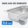 Bac Gastro GN 1/4 Inox — Dubina 65 mm — 1,8 L