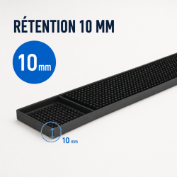 Tapis za bar PVC 59 cm Crni — Ocjeđivač Pult CHR