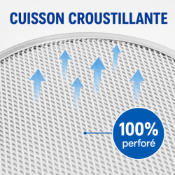 Perforirana aluminijska rešetka za pizzu Ø 500 mm - Pro