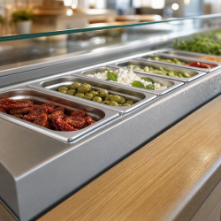 Bac Gastro GN 1/9 Inox - Dubina 65 mm - 0,6 L