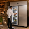 Pozitivni rashladni ormar 1400 L Inox GN 2/1 – 2 vrata
