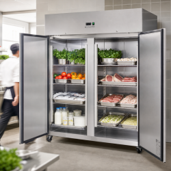 Pozitivni rashladni ormar 1400 L Inox GN 2/1 – 2 vrata