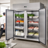 Pozitivni rashladni ormar 1400 L Inox GN 2/1 – 2 vrata