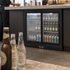 Arrière-Bar Hladnjak 212 L 2 Klizna Vrata Crna