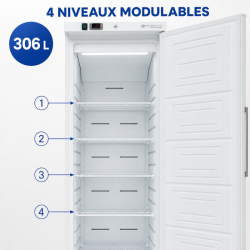 Ventilirani rashladni ormar 306 L +2/+8 °C Puna vrata