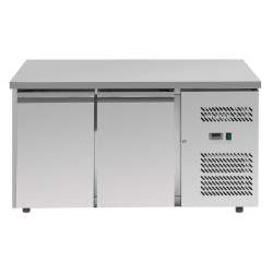Pozitivni rashladni stol s 2 vrata 228 L ventilirani inox