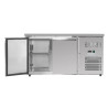 Pozitivni rashladni stol s 2 vrata 228 L ventilirani inox