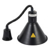 Crna konusna grijaća lampa s žaruljom - Dynasteel