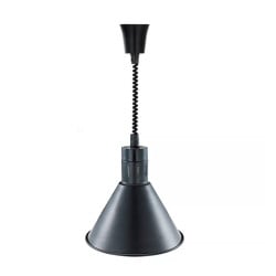 Crna konusna grijaća lampa s žaruljom - Dynasteel