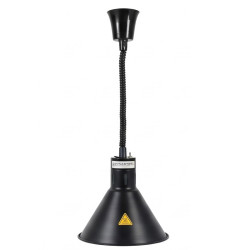 Crna konusna grijaća lampa s žaruljom - Dynasteel