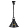 Crna konusna grijaća lampa s žaruljom - Dynasteel