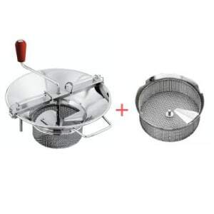 Pack Moulin à Légumes N°5 Acier Etamé - Grille Ø 2 mm Tellier