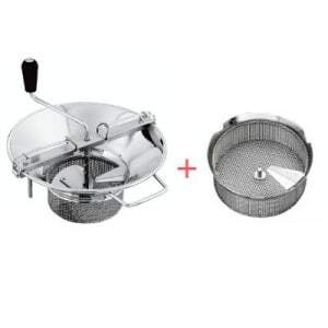 Mlinac za povrće br. 5 od nehrđajućeg čelika - rešetka promjera 2 mm Tellier