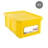 Bac Rectangulaire 35 L + Couvercle Jaune HACCP