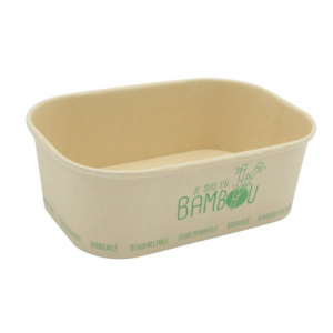 Posuda od bambusa za mikrovalnu pećnicu "Ja sam od bambusa" - 75 cl - Paket od 50