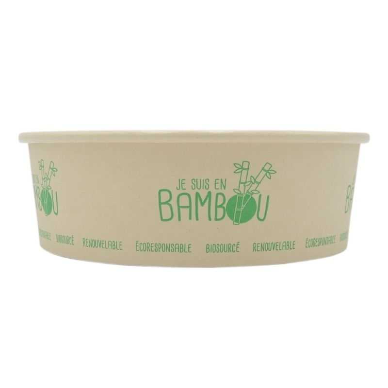 Posuda za salatu od bambusa - 750 ml - Paket od 50