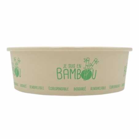 Posuda za salatu od bambusa - 750 ml - Paket od 50