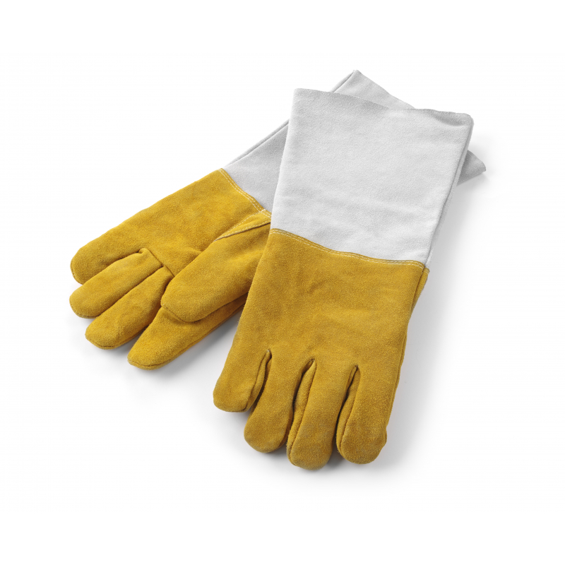 Heat-Resistant Leather Gloves - Set of 2 Heat-Resistant Leather Gloves - Set of 2