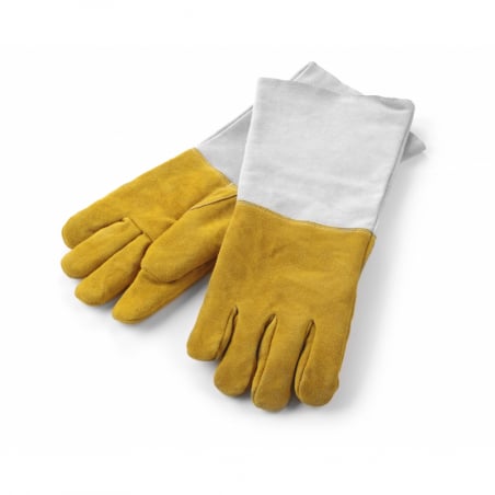 Heat-Resistant Leather Gloves - Set of 2