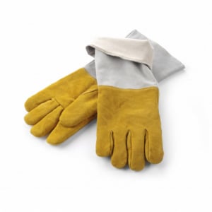 Heat-Resistant Leather Gloves - Set of 2