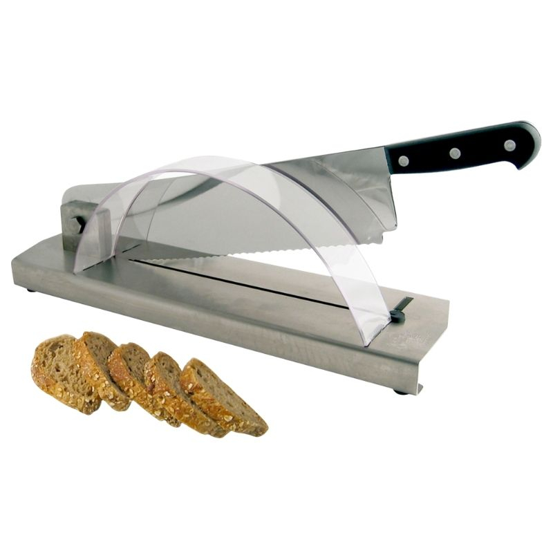 Bread Cutter with Stainless Steel Base - Straight Blade 35 cm - FourniResto Bread Cutter with Stainless Steel Base - Straight Blade 35 cm - FourniResto