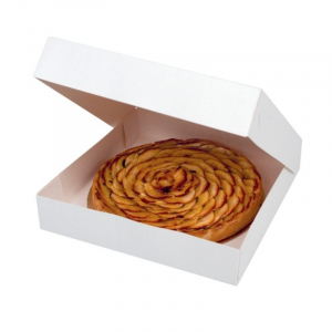 Kutija za kolače od kartona - 6 zalijepljenih rubova - 25 x 25 cm - Paket od 50