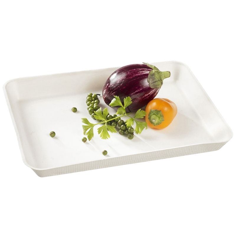 Assiette Kanopée Blanche - 200 x 150 mm - Lot de 50 Assiette Kanopée Blanche - 200 x 150 mm - Lot de 50