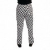 Hlače za kuhinju Easyfit u bijelo-crnom kariranom uzorku - Veličina M - Whites Chefs Clothing - Fourniresto
