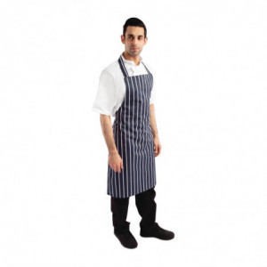 Pregača bez džepa s prugama u plavoj i bijeloj boji 965 x 710 mm - Whites Chefs Clothing - Fourniresto