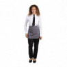 Prekrivač za kratki sivi antracitni konobar od polikotona 750 x 373 mm - Whites Chefs Clothing - Fourniresto